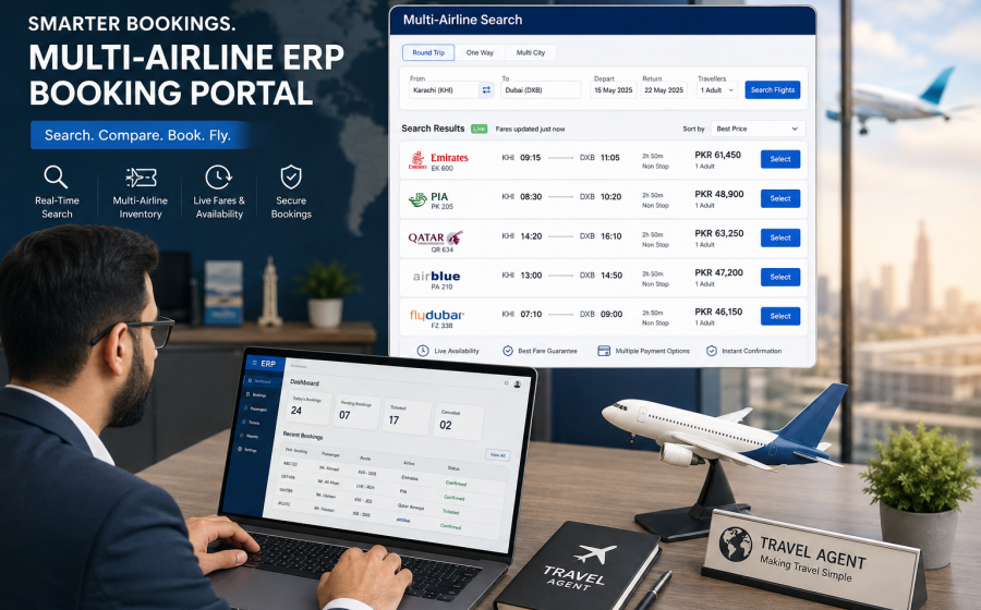 How We Built a Travel ERP with Multi-Airline Booking APIs (Nexus Travels Case Study)